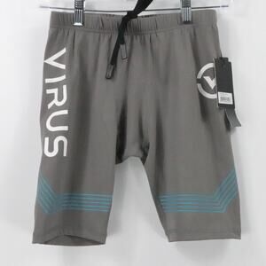 Virus Shorts Mens Small Gray Tempo Tech V2 Compression MMA Training